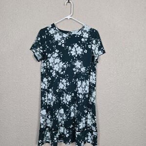 J.Jill Womens Green Short Sleeve Dress Size Medium Petite Pre-Owned #2A107